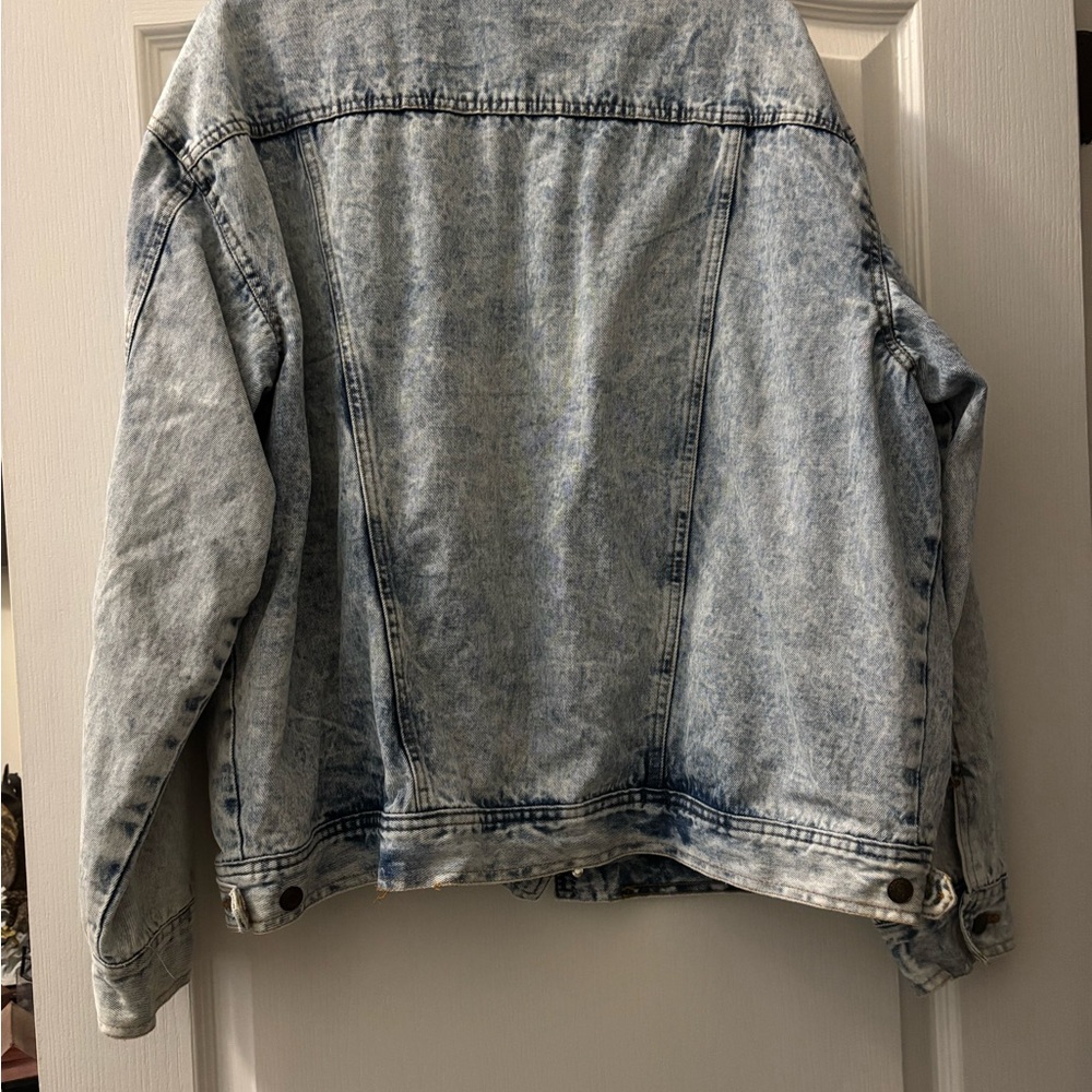 Vintage Acid Wash Denim Jacket Sierra Pacific - Picture 6 of 6